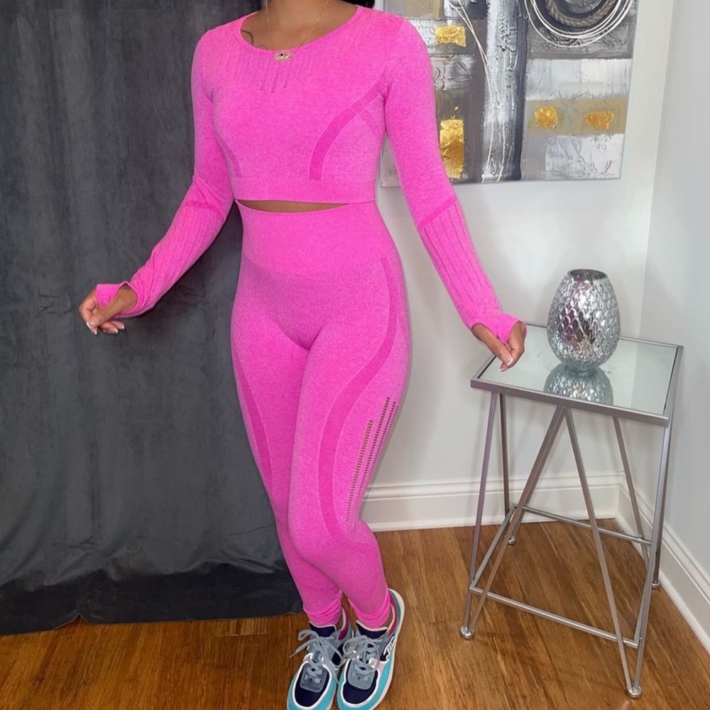 Pink leggings set